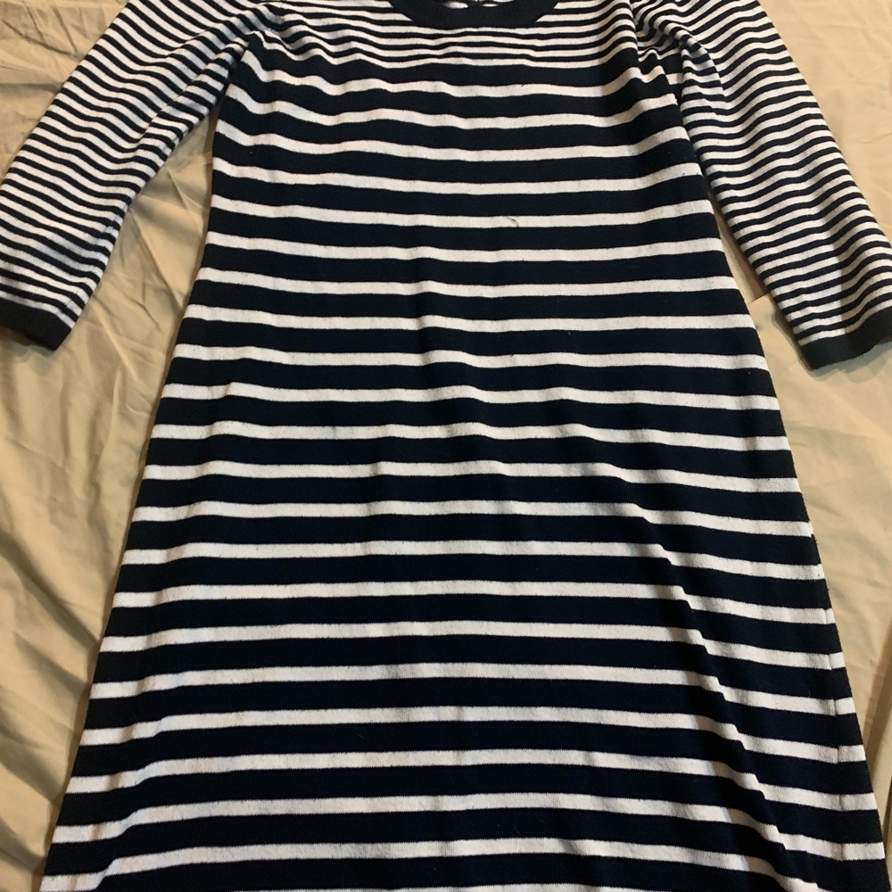 Pink Rose Striped Sweater Dress - Picture 4 of 10